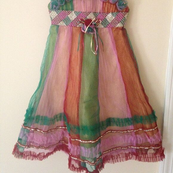 Long Indian designer dress - Picture 4 of 5